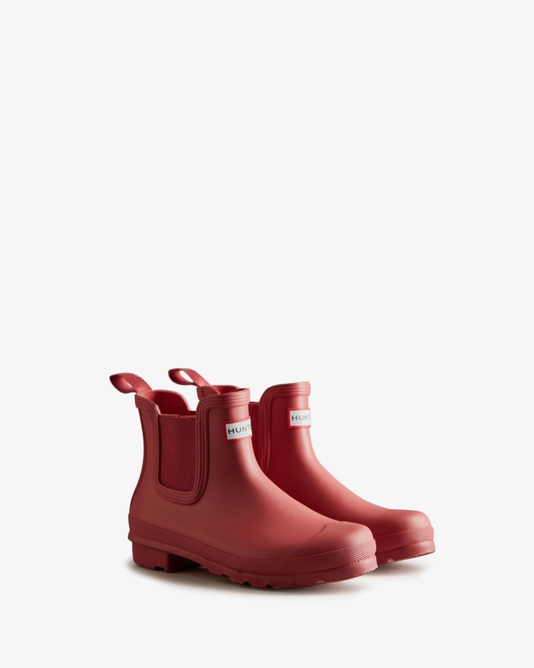 Botas Chelsea Originais De Mulher Hunter Glenmore Rose