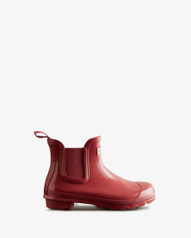 Botas Chelsea De Brilho Original De Mulher Hunter Glenmore Rose