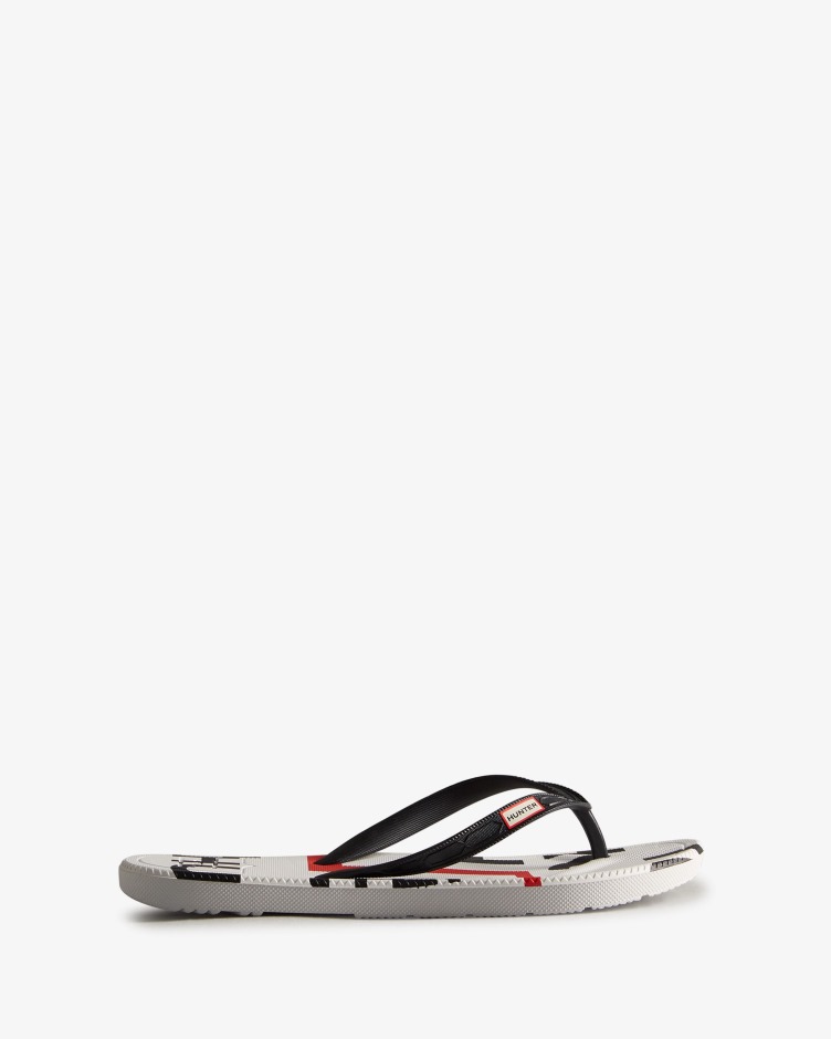 Chinelo De Dedo Com Logotipo Explodido Para Mulher Caçador Preto