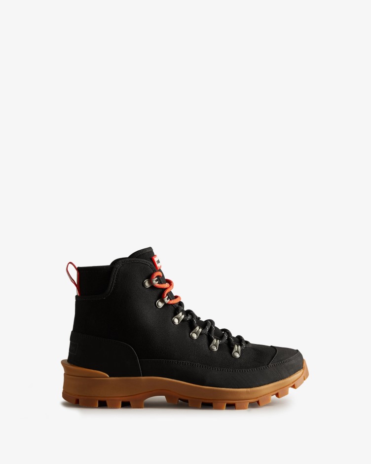 Botas De Comando Deserto De Lona Masculina Hunter Preta