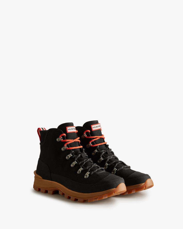 Botas De Comando Deserto De Lona Masculina Hunter Preta
