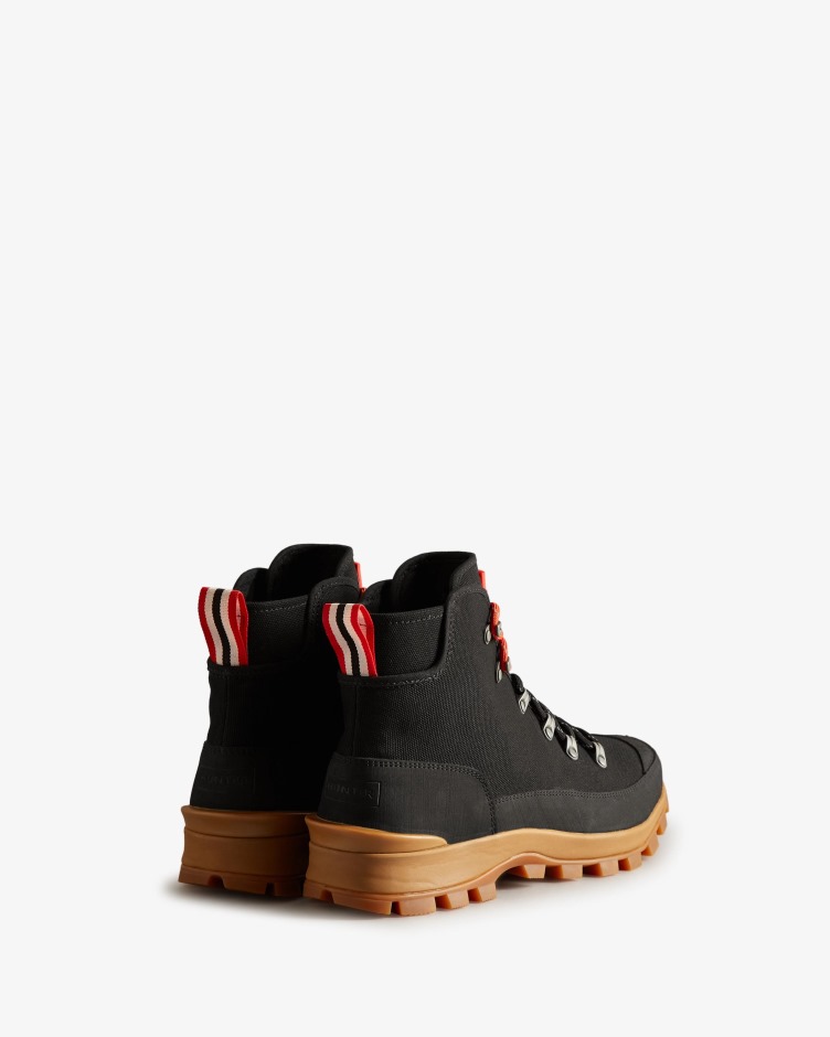 Botas De Comando Deserto De Lona Masculina Hunter Preta