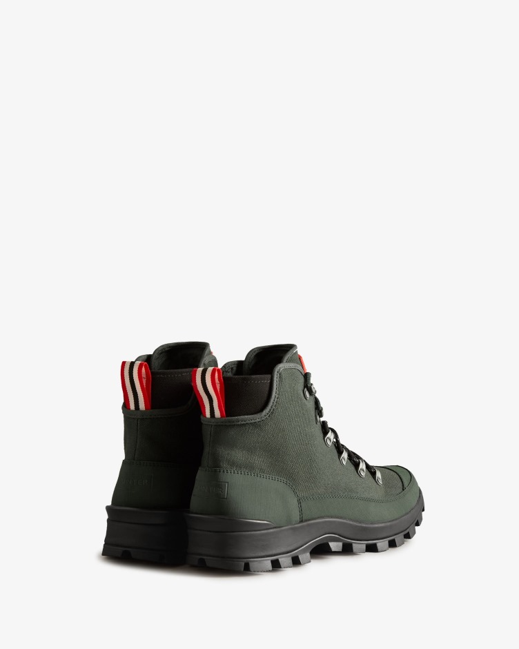 Botas De Comando Do Deserto De Lona Masculina Caçadores Verde Musgo ártico