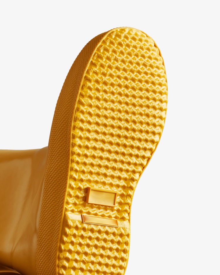 Hunter Original Kids First (18 Meses-8 Anos) Botas De Chuva De Brilho Amarelo