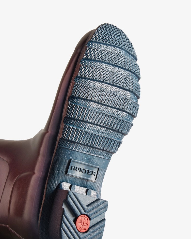 Botas De Chuva Curta Femininas Hunter Nebula Stornoway Azul