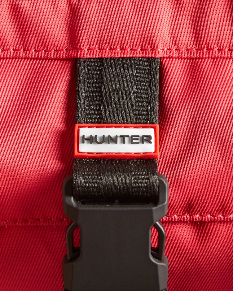 Hunter Bolsa Transversal De Nylon De Três Vias Com Clipe Superior Rowan Rosa