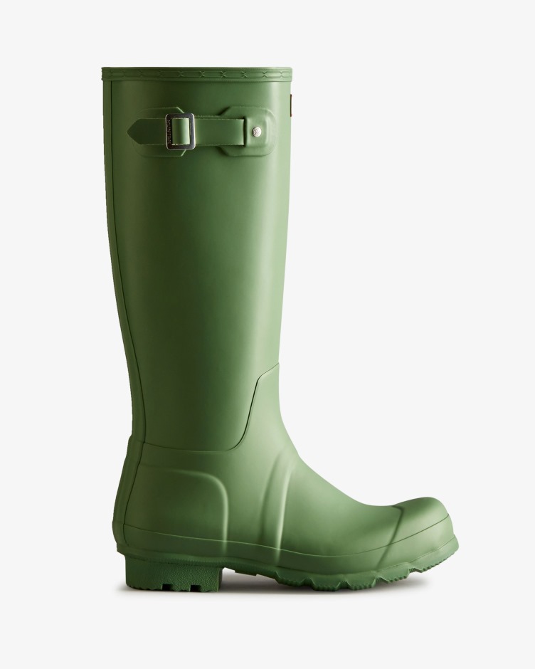 As Botas De Chuva Altas Originais Dos Caçadores Caíram Verdes