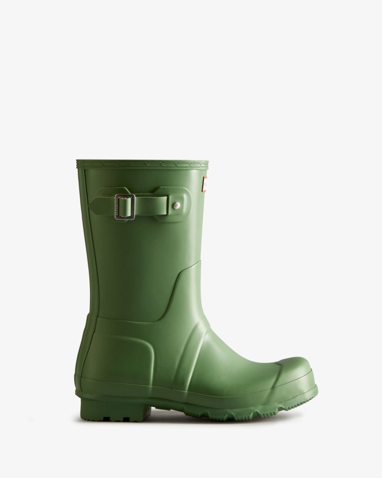 Botas De Chuva Curtas Originais Masculinas Hunter Caiu Verde