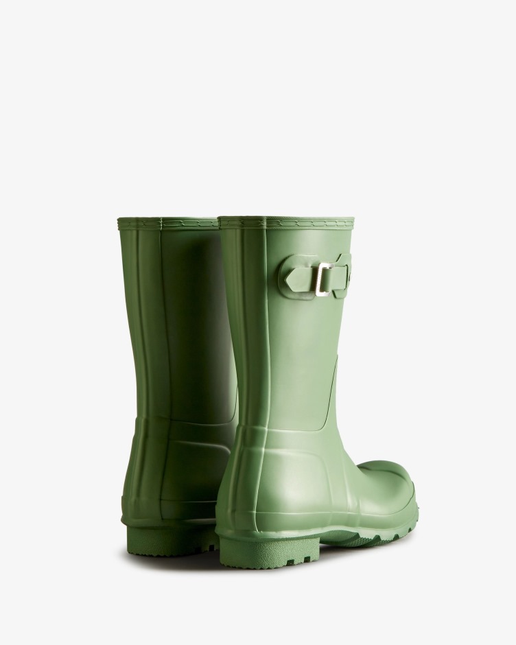 Botas De Chuva Curtas Originais Masculinas Hunter Caiu Verde
