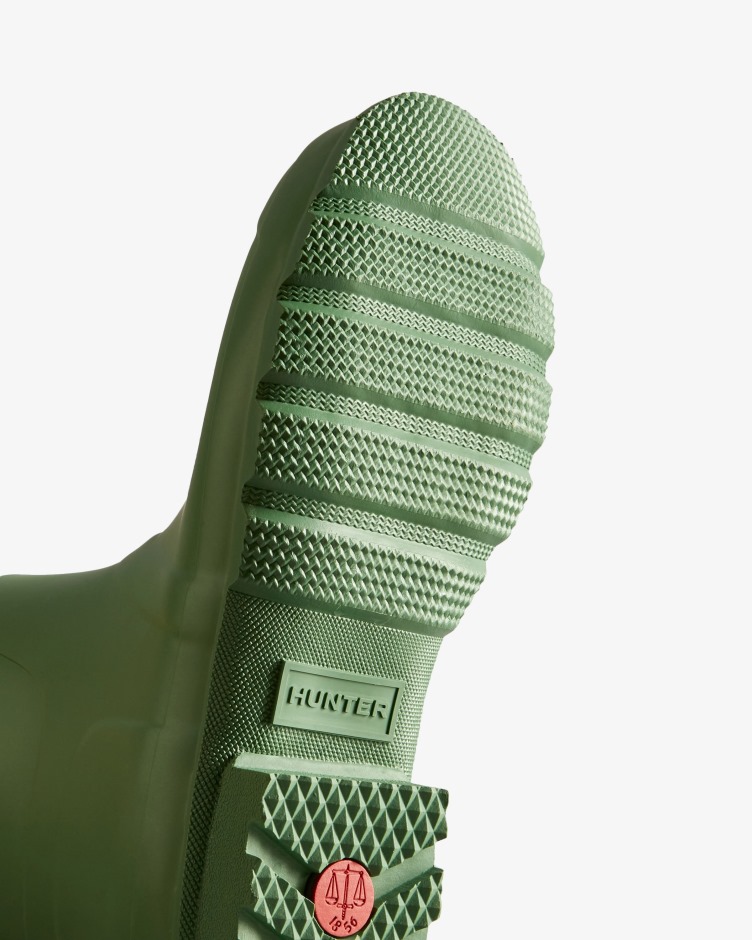 Botas De Chuva Curtas Originais Masculinas Hunter Caiu Verde