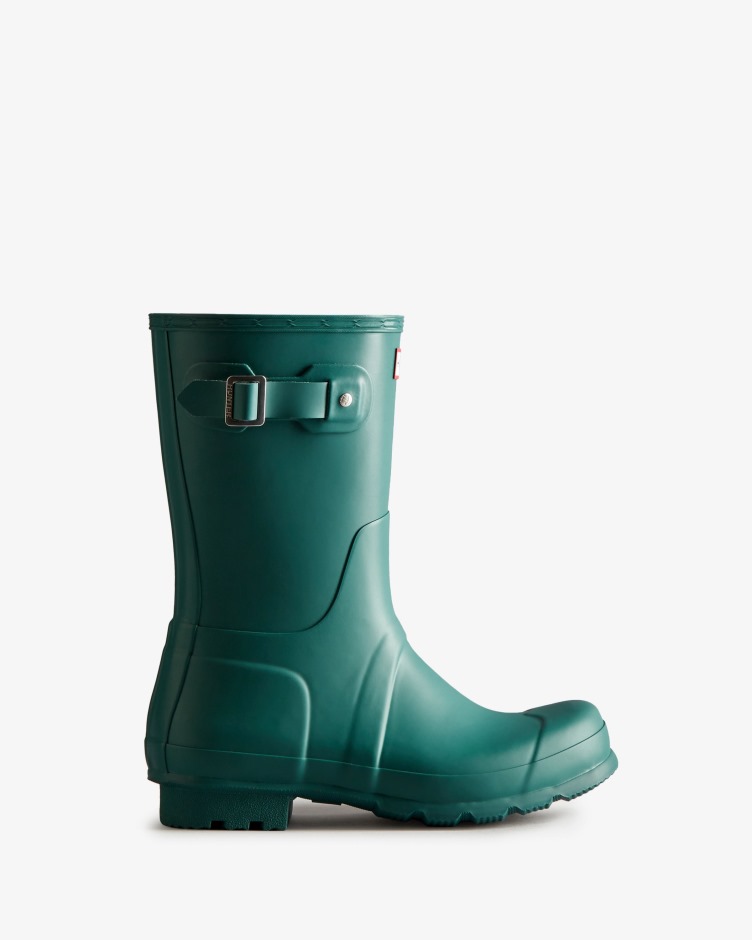 Botas De Chuva Curtas Originais Masculinas Hunter Loch Awe Blue