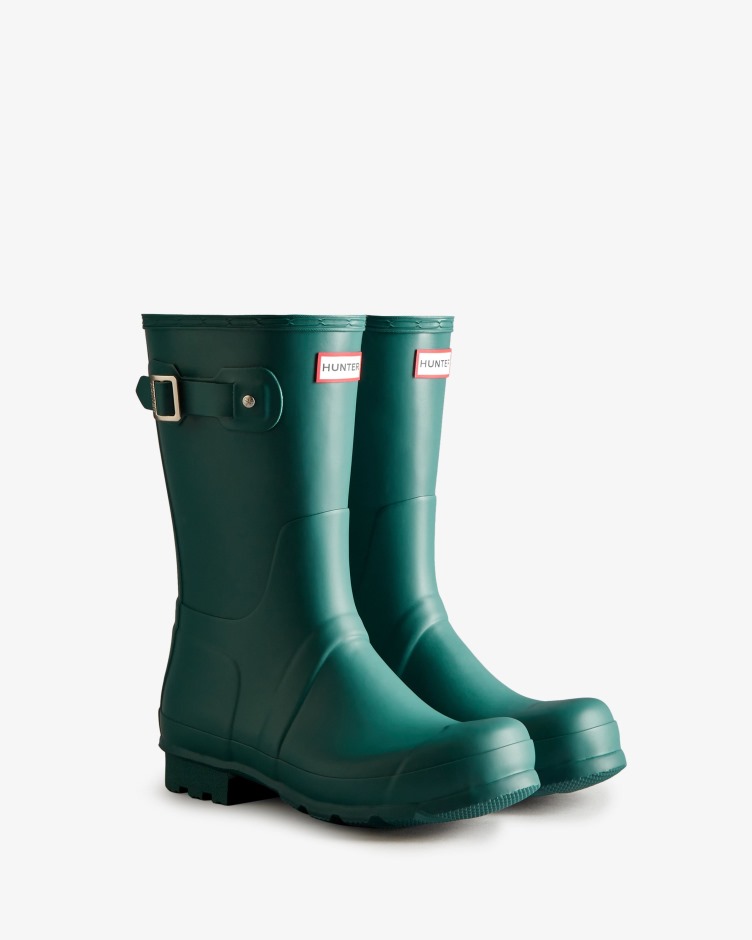 Botas De Chuva Curtas Originais Masculinas Hunter Loch Awe Blue