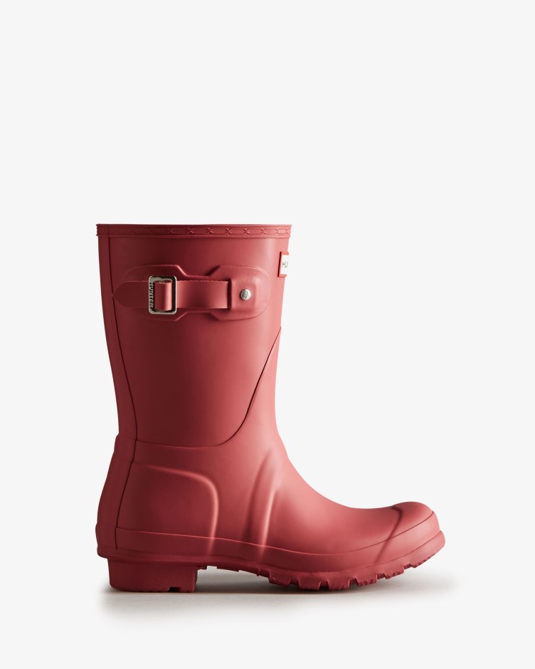 Botas De Chuva Curtas Originais Femininas Hunter Glenmore Rose