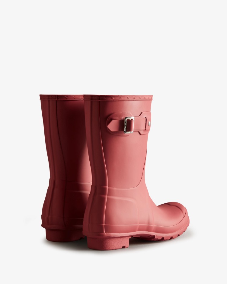 Botas De Chuva Curtas Originais Femininas Hunter Glenmore Rose
