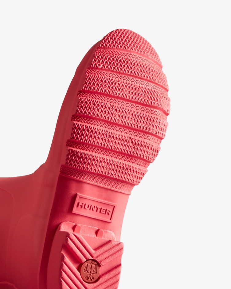 Botas De Chuva Curtas Originais Femininas Hunter Rosa Rowan