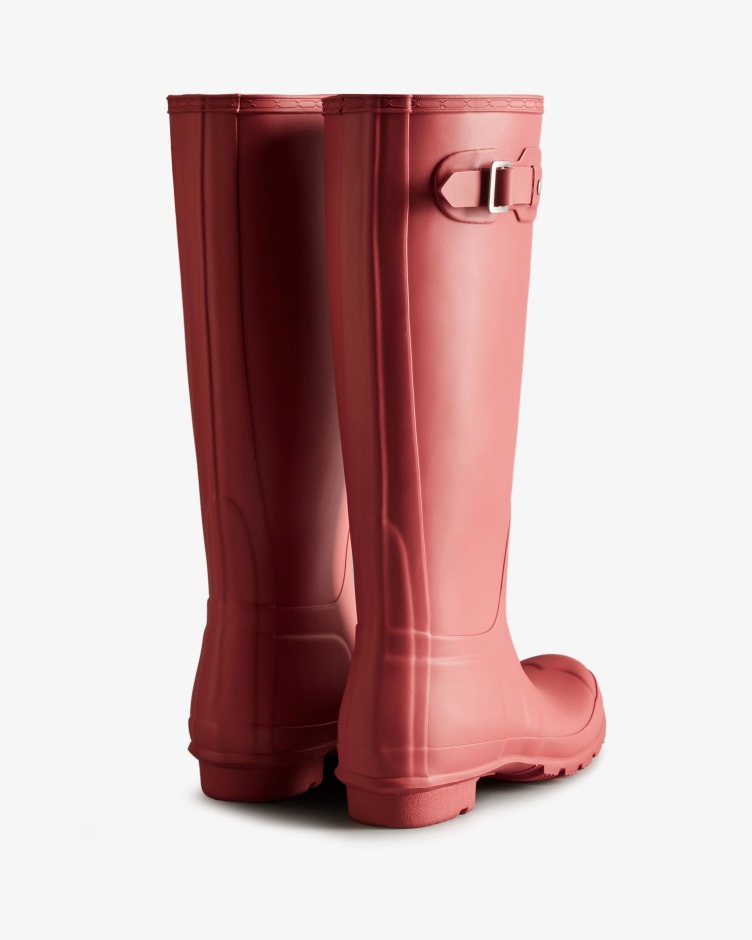 Botas De Chuva Altas Originais Femininas Hunter Glenmore Rose