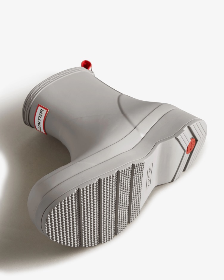 Hunter Masculino Jogar Botas De Chuva Curtas Cinza Zinco