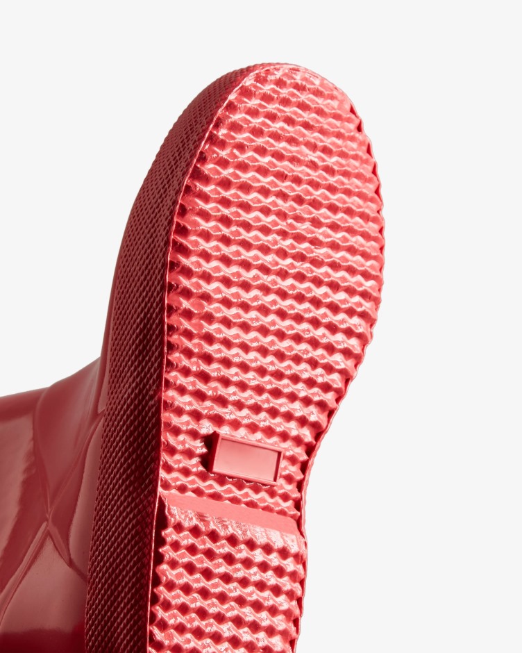 Hunter Original Kids First (18 Meses A 8 Anos) Botas De Chuva Brilhante Rowan Rosa