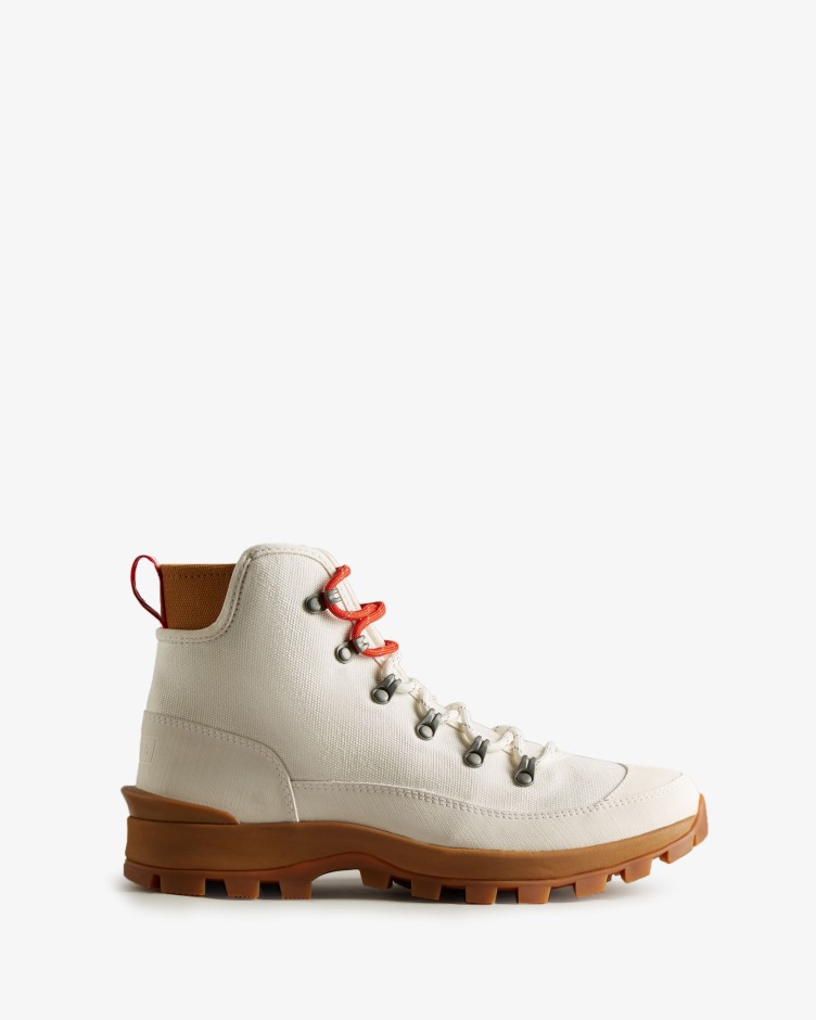 Botas De Comando Do Deserto De Lona Masculina Hunter Natural