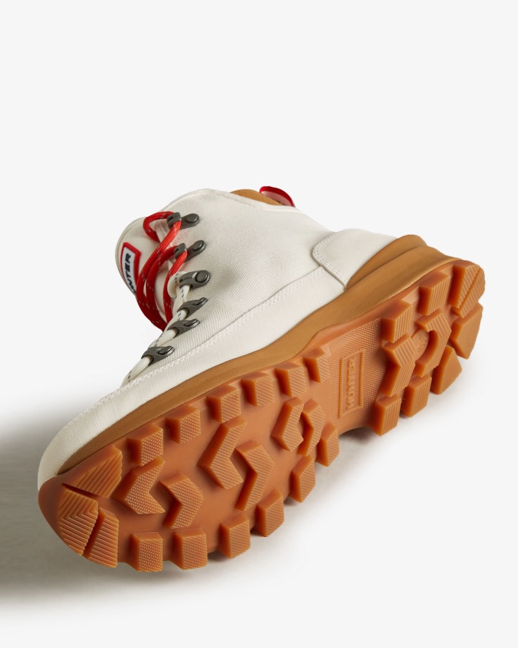 Botas De Comando Do Deserto De Lona Masculina Hunter Natural