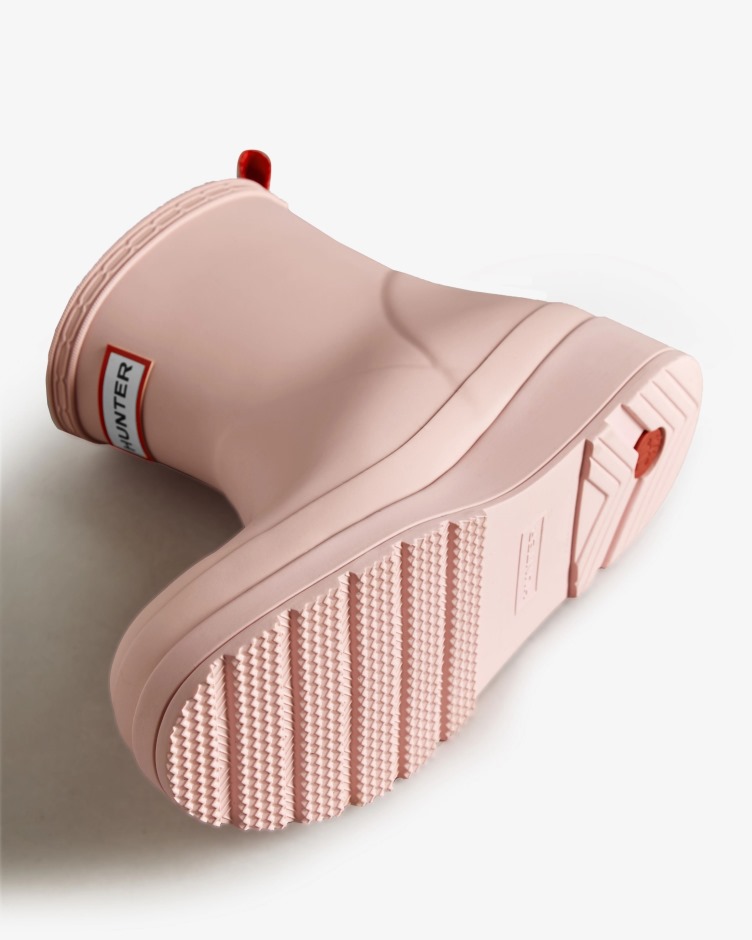 Botas De Chuva Curta Feminina Hunter Play Azalea Rosa