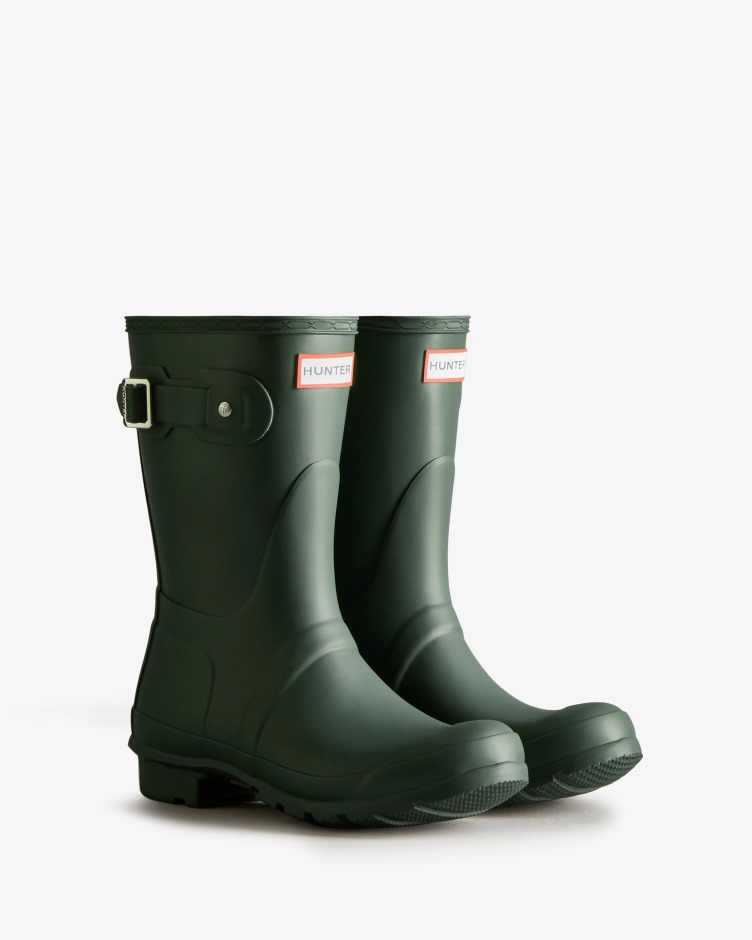 Botas De Chuva Curtas Originais De Mulher Hunter Verde Caçador