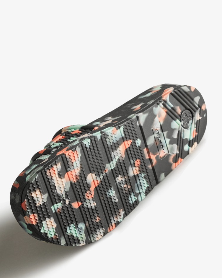 Corrediças De Mármore Hunter Femininas Bloom Black