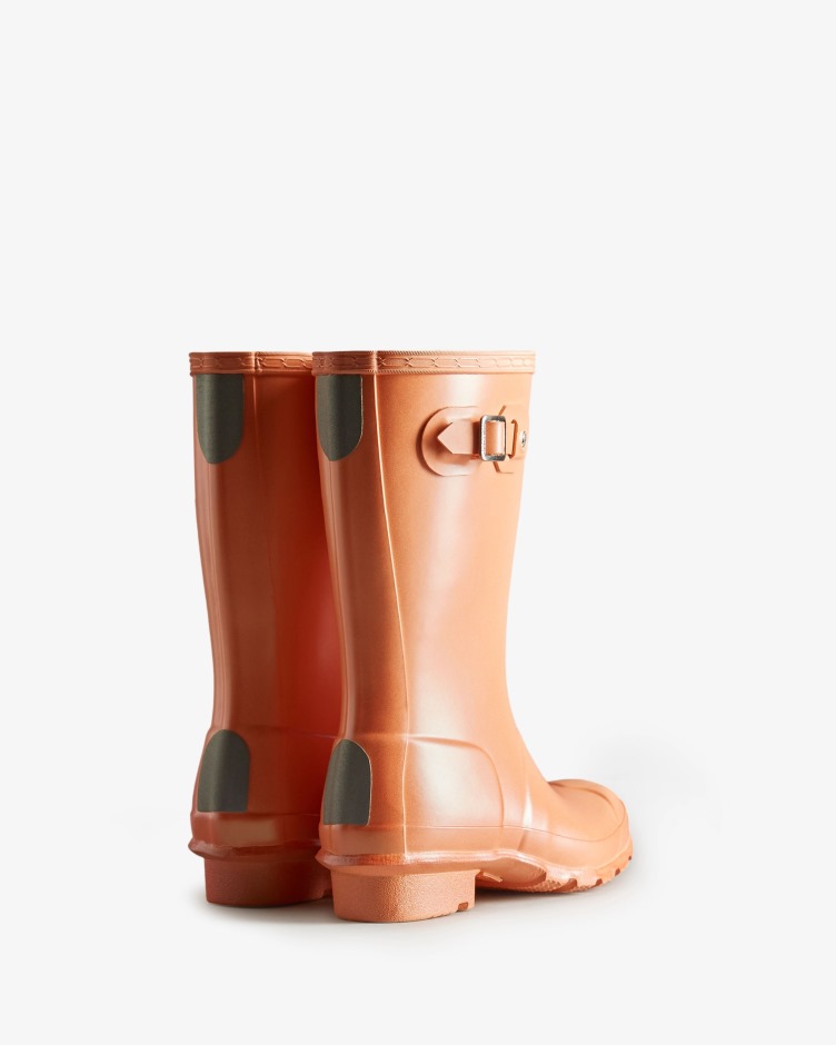Caçador Crianças Grandes (5-11 Anos) Nebulosa Botas De Chuva Cume Subida Pêssego