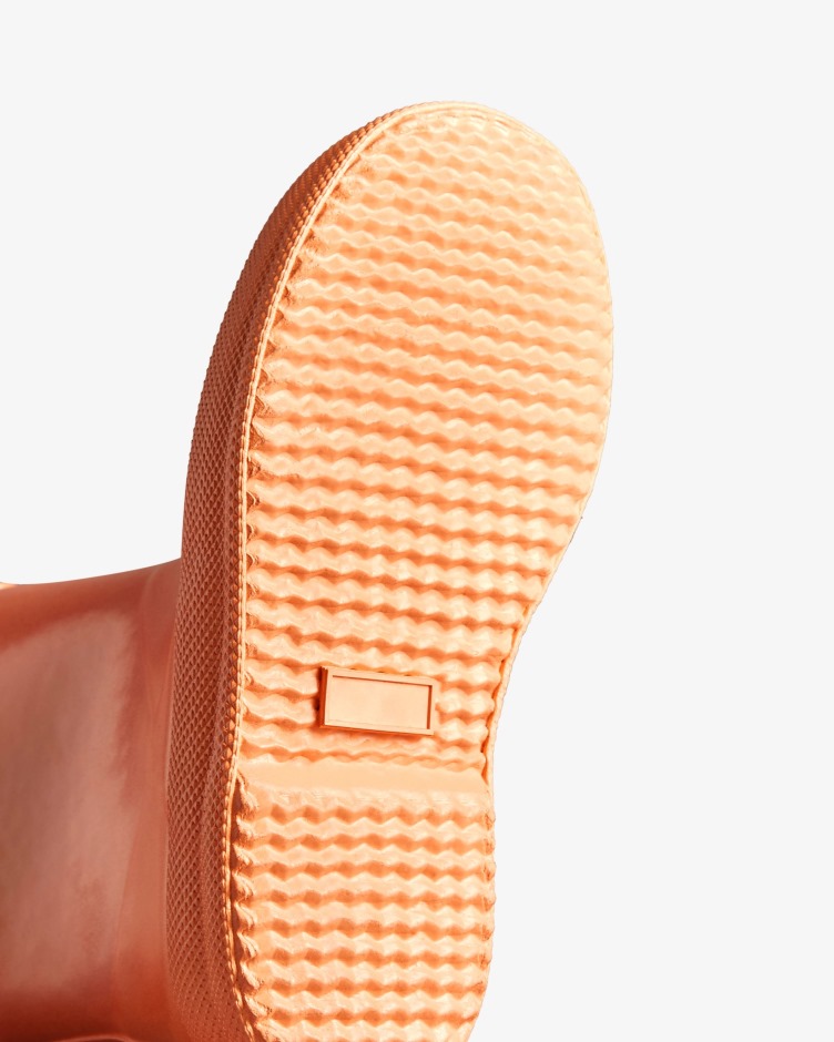 Caçador Crianças Primeiro (18 Meses-8 Anos) Nebulosa Botas De Chuva Cume Subida Pêssego