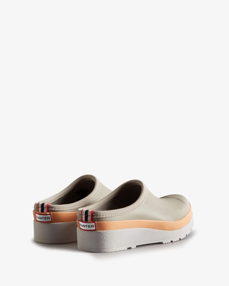 Caçador Jogo Feminino Speckle Sola Tamancos Steall Cinza Cume Subida Pêssego