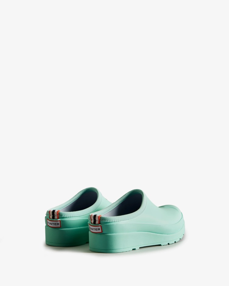 Caçador Jogo Feminino Tamancos Hortelã Selvagem