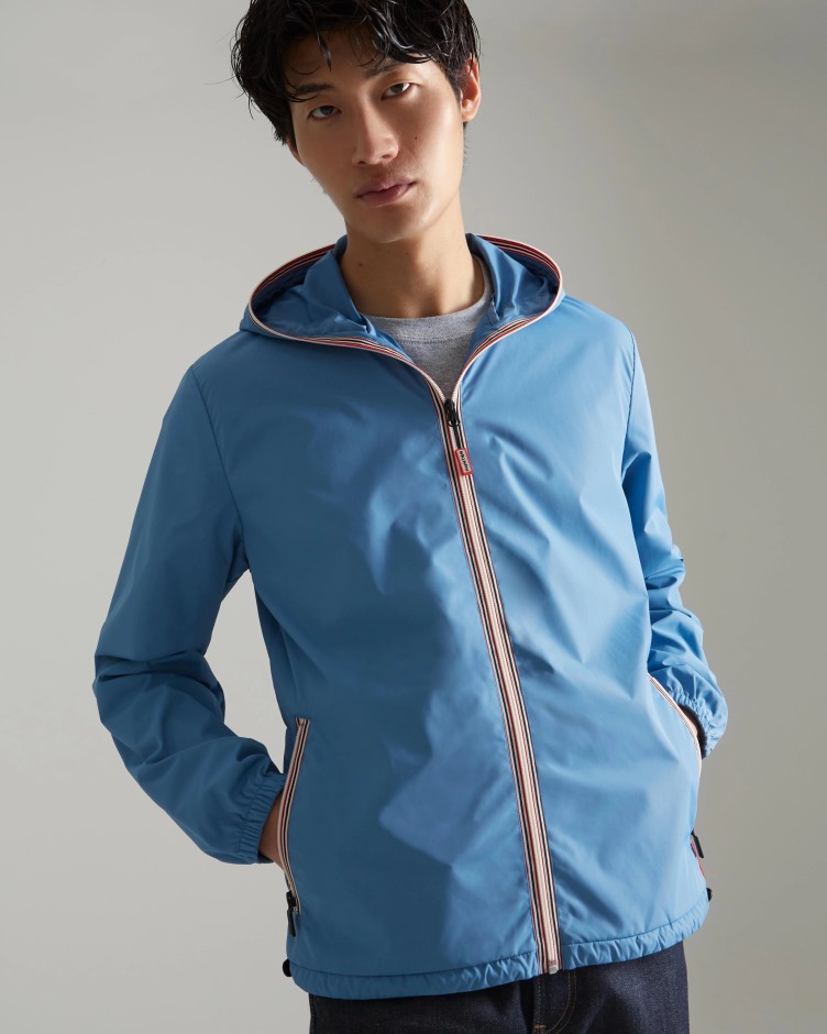 Jaqueta Hunter Masculina Leve Reciclada Embalável Stornoway Azul