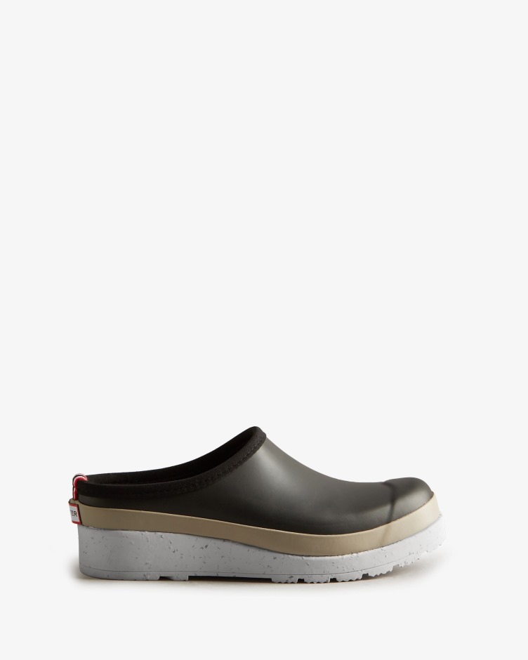 Hunter Jogo Feminino Speckle Sola Tamancos Preto-roubar Cinza