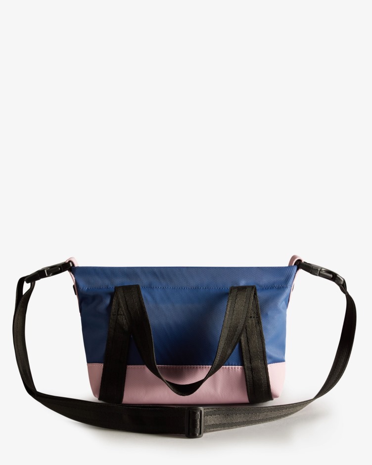 Hunter Reaproveitado Nylon Mini Top Clip Tote Bag Hayes Borgonha Multi