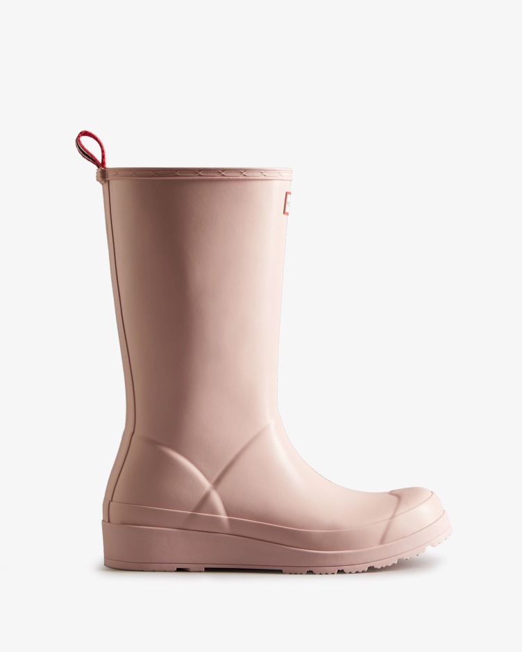 Hunter Botas De Chuva Altas Femininas Play Azalea Rosa