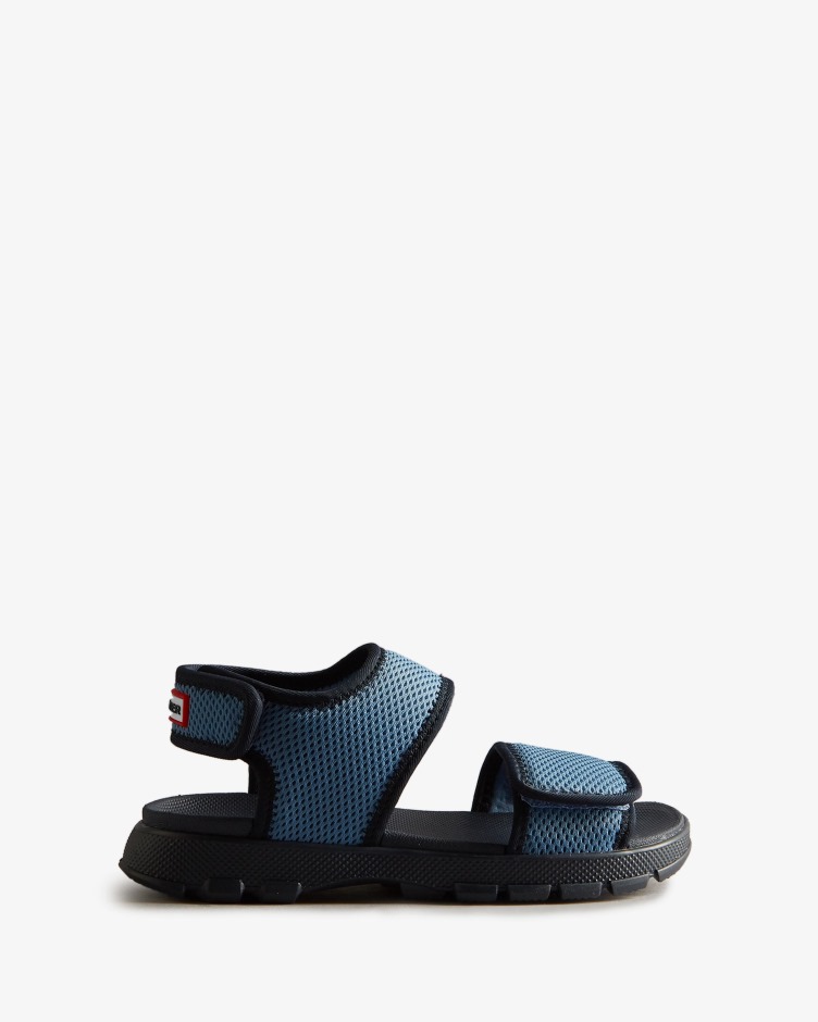 Hunter Big Kids (5-9 Anos) Sandálias De Caminhada Ao Ar Livre De Malha Stornoway Azul-marinho