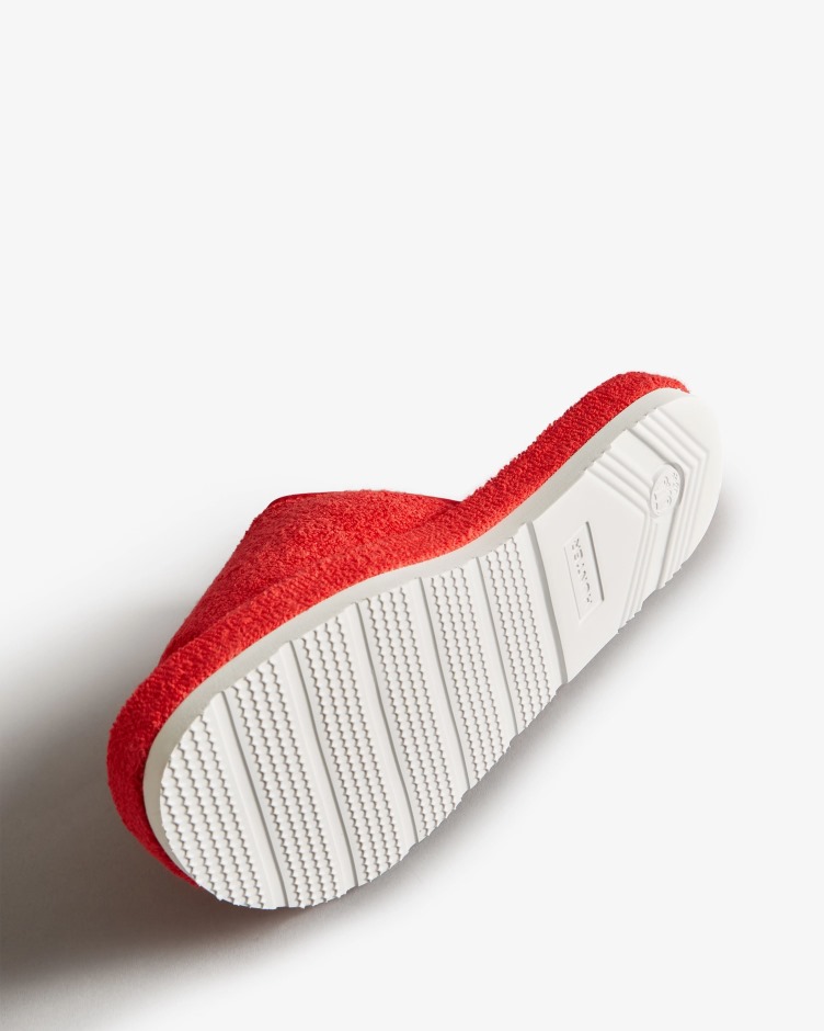 Hunter Toalha Felpuda Feminina Plataforma De Praia Ajustável Slide Hunter Vermelho