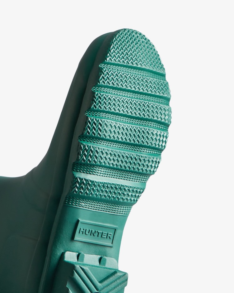 Botas De Chuva Ajustáveis ​​de Costas Altas Femininas Hunter Loch Awe Blue-glenmore Rose