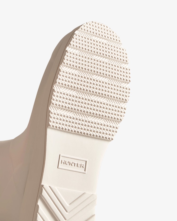 Botas De Chuva Altas Femininas Hunter Play Cinza Claro