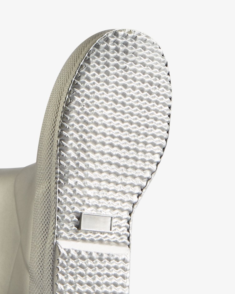 Hunter Kids First (18 Meses-8 Anos) Botas De Chuva Metálicas Prateadas