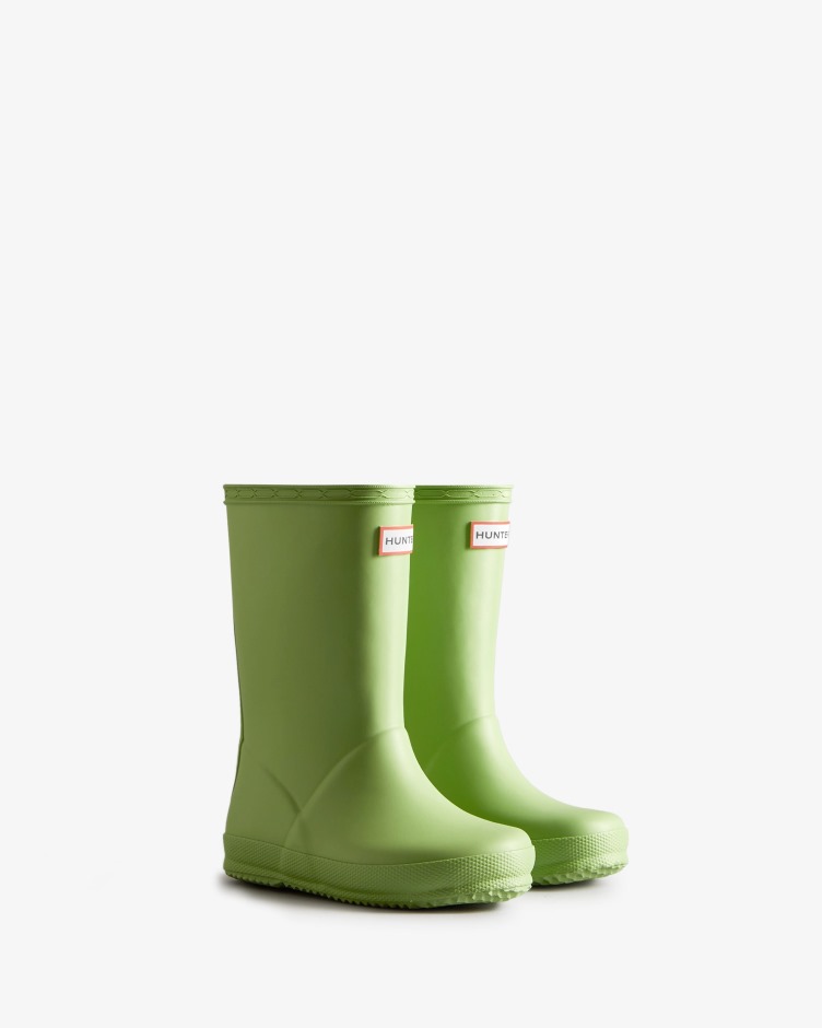 Hunter Original Kids First (18 Meses-8 Anos) Botas De Chuva Verde Samambaia