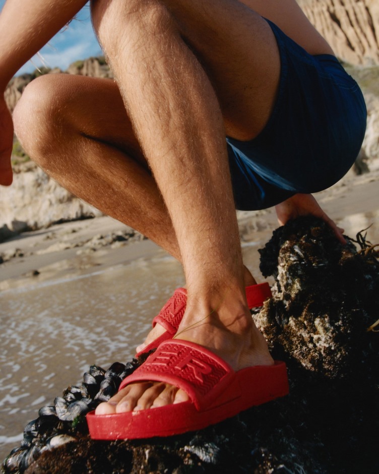 Logotipo De Slides De Flores Para Homens Caçadores Vermelho