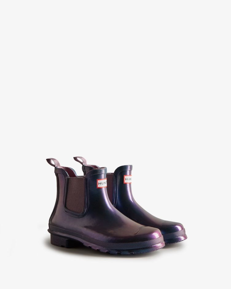 Botas Femininas Hunter Nebula Chelsea Stornoway Blue