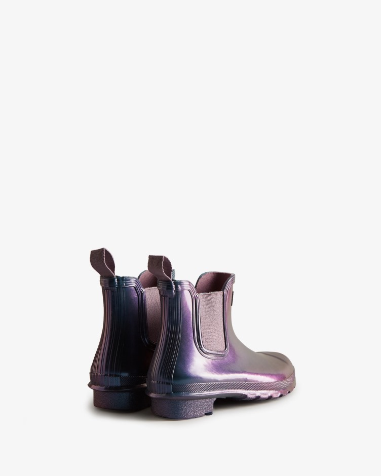 Botas Femininas Hunter Nebula Chelsea Stornoway Blue