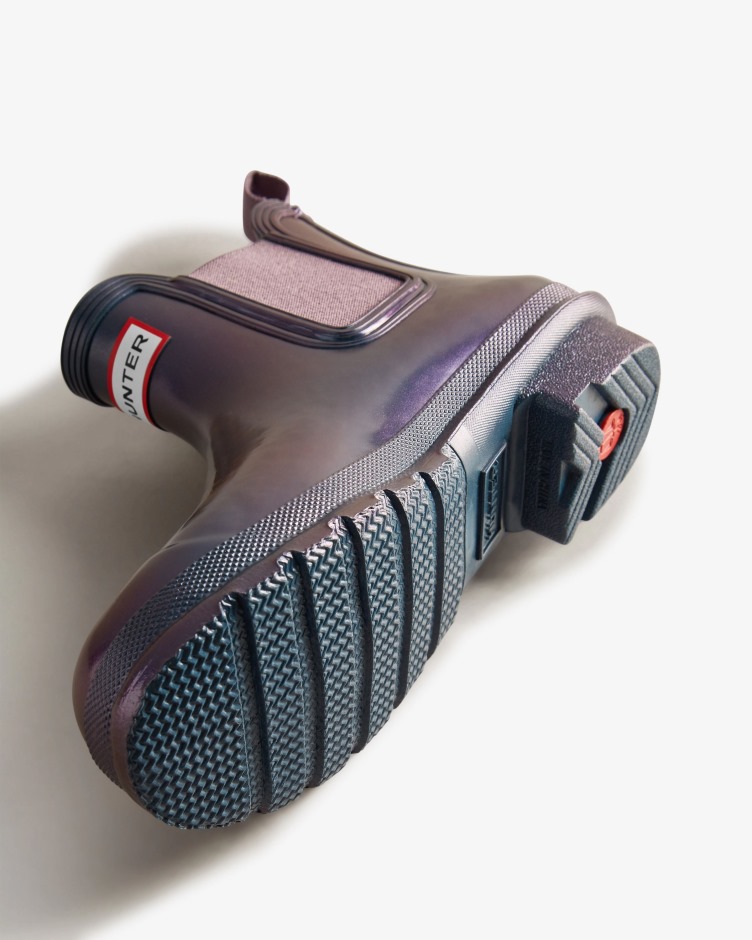 Botas Femininas Hunter Nebula Chelsea Stornoway Blue