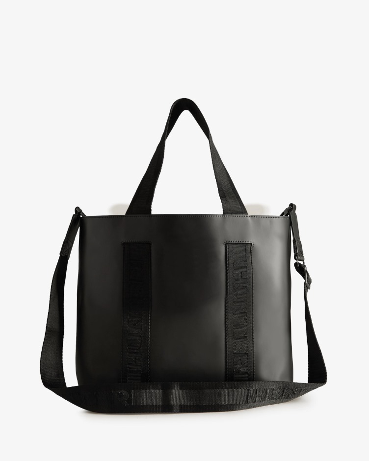 Bolsa Hunter Em Couro Emborrachado Leste-oeste Preto-preto