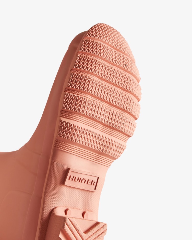 Botas De Chuva Altas Originais De Mulher Hunter Rosa áspero