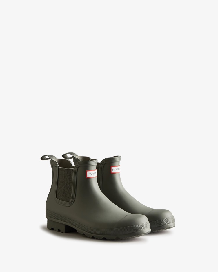 Botas Chelsea Originais Masculinas Hunter Cinza Urbano