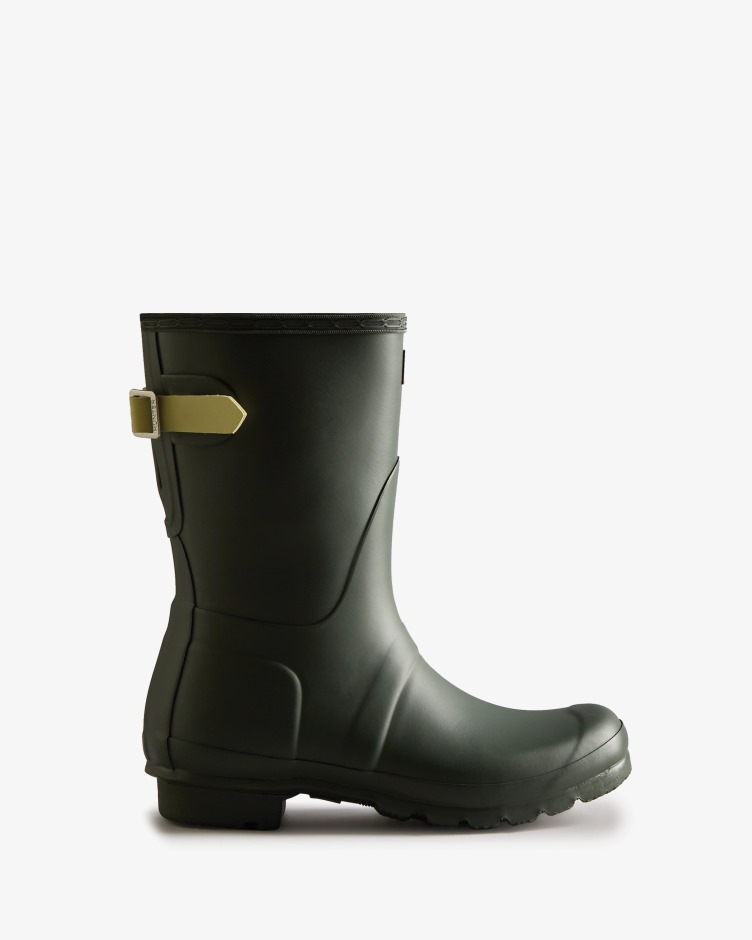 Botas De Chuva Ajustáveis ​​de Costas Curtas Femininas Hunter Maa Green-wild Green