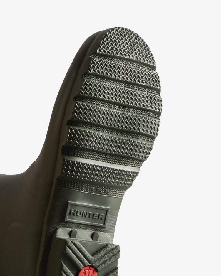 Botas De Chuva Ajustáveis ​​de Costas Curtas Femininas Hunter Maa Green-wild Green